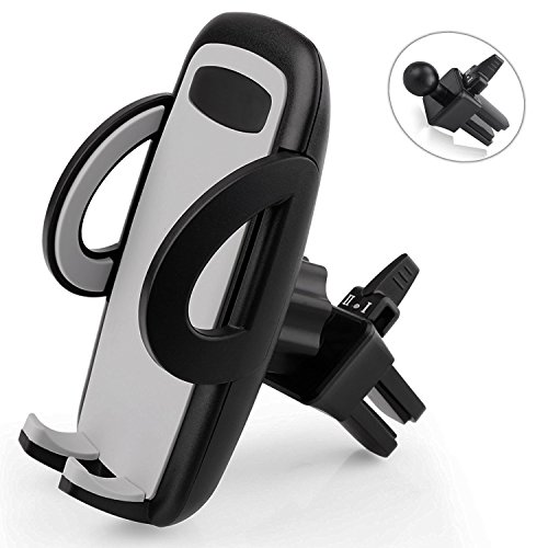 Car Phone Holder, KSACLE Universal Dashboard Air Vent Car Mount 360 Degree Rotation Cell Phone Cradle Holder for GPS iPhone Samsung Android Devices