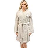 YUSnooL Lightweight Soft Terry Cloth Robes for Women after Shower, Short Cozy Bathrobe