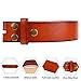 NPET Men's Genuine Leather Belt Classic Full-Grain Belt without Belt Buckle 1.5