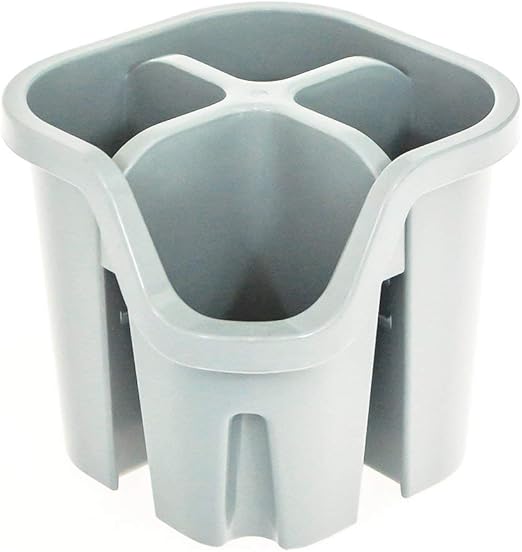 Addis Eco Grey 100 Recycled Plastic 4 Compartment Sink Tidy Cutlery