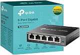 TP-Link TL-SG605E Managed 5-Port Gigabit Switch Plug & Play Cloud Metal Power