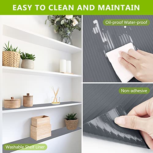 Drawer and Shelf Liner, Shelf Liner Grey Non Adhesive