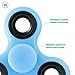 Green Glow in the Dark Fidget Spinner Light up Gadget - Blue in Daylight - Spins Up to 3 Minutes - Ideal Pocket Toy Gift for Boys, Girls, Kids, Teens, and Adults - Figit Focus Stress-Relief