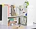 PAG Desk Organizer Desktop Shelf Adjustable Countertop Bookshelf Small Table Shelves Book Organizer Office Organization for Desk, White