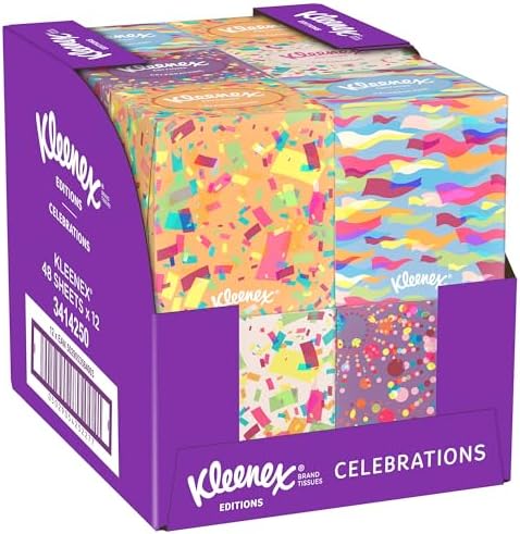Kleenex Editions - 12 Cube Tissue Boxes - Limited Edition Design Cubes
