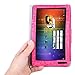 KuRoKo Slim Classic Flip PU Leather Folio Case for RCA Voyager II 7 / RCA Voyager 7 (2016, 2017) / RCA 7 Voyager Pro Tablet (Cute Hot Pink)