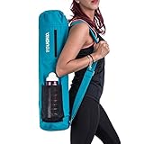 100% Cotton Yoga Bag by Toughd | Turquoise Yoga Mat Bag 26