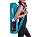 100% Cotton Yoga Bag by Toughd | Turquoise Yoga Mat Bag 26"x7" with 3 Big Storage Pockets Full-Zip Exercise Yoga Mat Carry Bag | FREE eBook Bonus