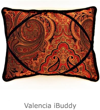 iBuddy iPad &amp; Tablet Holder Pillow - Valencia- 14 ½" x 11 ½" - For iPad, Nook HD+, Samsung Galaxy Tab. Fits most larger Electronic Readers and may be used both Vertically and Horizontally