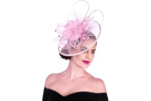 Lucky Leaf Women Girl Fascinators Hair Clip Hairpin Hat Feather Cocktail Wedding Tea Party Hat
