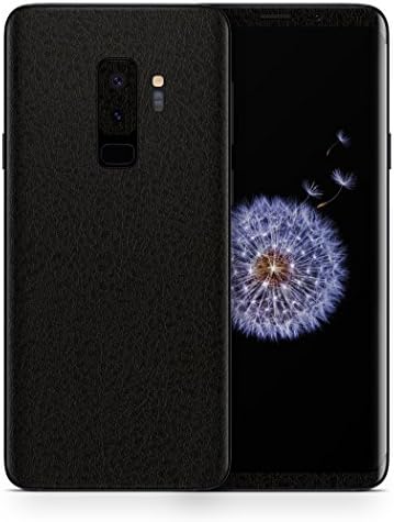 AlienJacket - Galaxy S9+ Plus 3M Vinyl Textured Skin (Leather Look - Black)