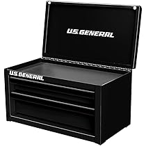 U.S. GENERAL U.S. GENERAL MINI STEEL TOOLBOX, 2 Drawers with
