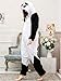 iSZEYU Panda Onesie Costume Adult Pajamas for Women Men Teens Girls Boy Animal Onsie