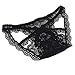 ETAOLINE Women's Sexy Lingerie Panties Lace Knickers Briefs Underwear,Black,Large
