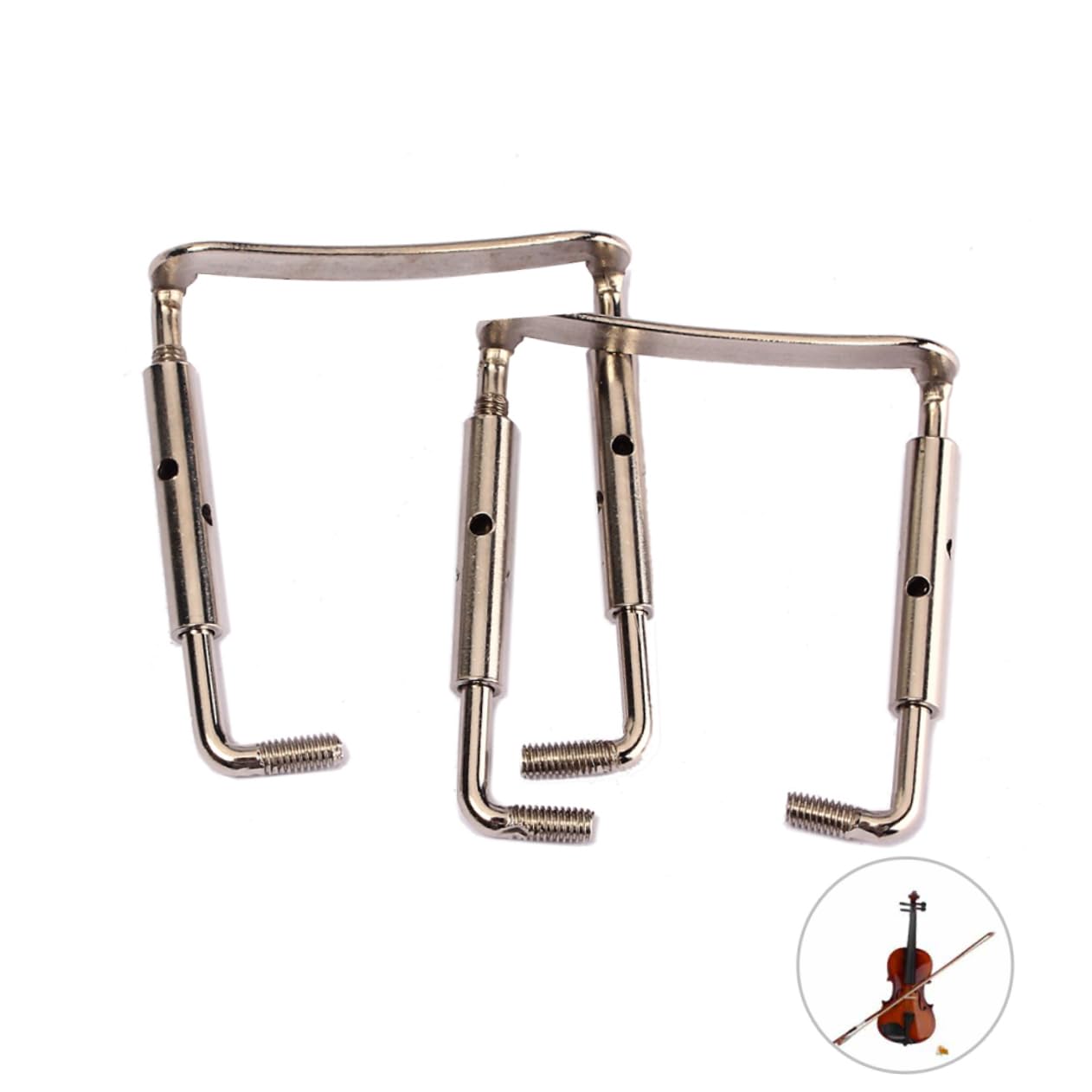 SUPVOX 2pcs Violin Chinrest Clamp Screws Violin Instrument Accessories Chin Rest Clamp Screw Chin Rest Fittings Chinrest Instrument Fittings Fiddle Parts Hem B14