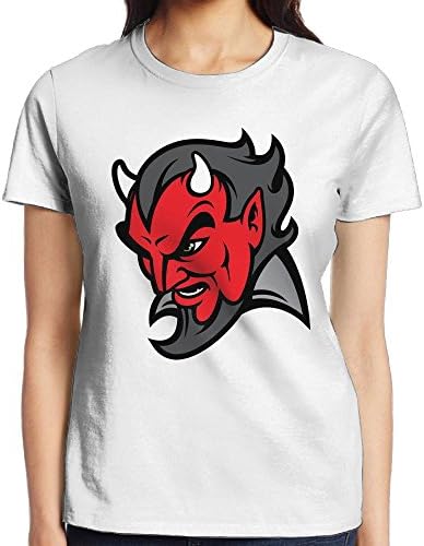 Womans Demon Short Sleeve T-Shirts Round Neck Lady Tops