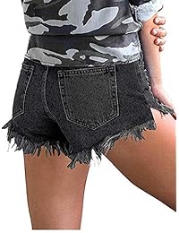 Pantalones cortos para dama con dobladillo redondo y dobladillo anudado