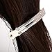 Coobbar 24pcs Metal Silver French Barrette Hair Clips for DIY Hair Clip Craft Bows