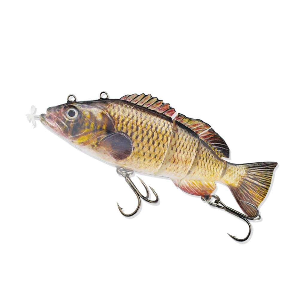 ODS LURE Upgrade Robotic Swimming Lure Auto Electric Lure USB Rechargebale Swimbait Multi Jointed Segment Fishing Lure LED Light (2)