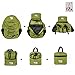 25L/30L/35L SOMISS Water Resistant Lightweight Packable Foldable Daypack Backpack (25L, ARMY GREEN)
