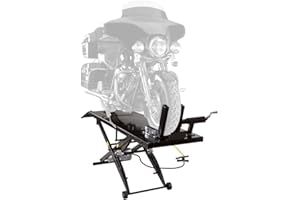 Rage Powersports Black Widow BW-1000A Air-Operated Motorcycle Lift Table