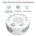 White Noise Machine,Sound Therapy Machine with Featured 9 Scientific Soothing Natural Sounds for Baby and Sleep,Office,Relaxation,3 Timer Options and Green NightLight, Support USB Or Battery Powered