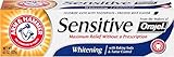 ARM & HAMMER Sensitive Whitening Fluoride Anticavity Toothpaste with Orajel, Frosted Mint 4.50 oz
