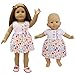 ZITA ELEMENT 5 Pcs Fashion Cute Dresses for 14 Inch to 16 Inch Baby Doll Clothes, American 18 Inch Girl Doll and Other 18 Inch Doll Clothes Outfits Xmas Gift