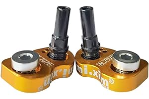 Bike V Brake Holder Extension Kit Designed to Fit Frames or Front Forks with a Hole Diameter of 10mm (Golden)