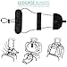 Bag Bungee, IEKA 2Pack Luggage Straps Suitcase Adjustable Belt Travel Accessories, Lightweight and Convenient, Perfect for Trip ( Black )