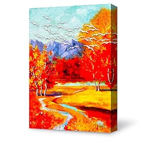 Canvas Wall Art for Living Room,Bedroom Home Artwork Paintings Quiet Forest Ready to Hang - 12x18 inches