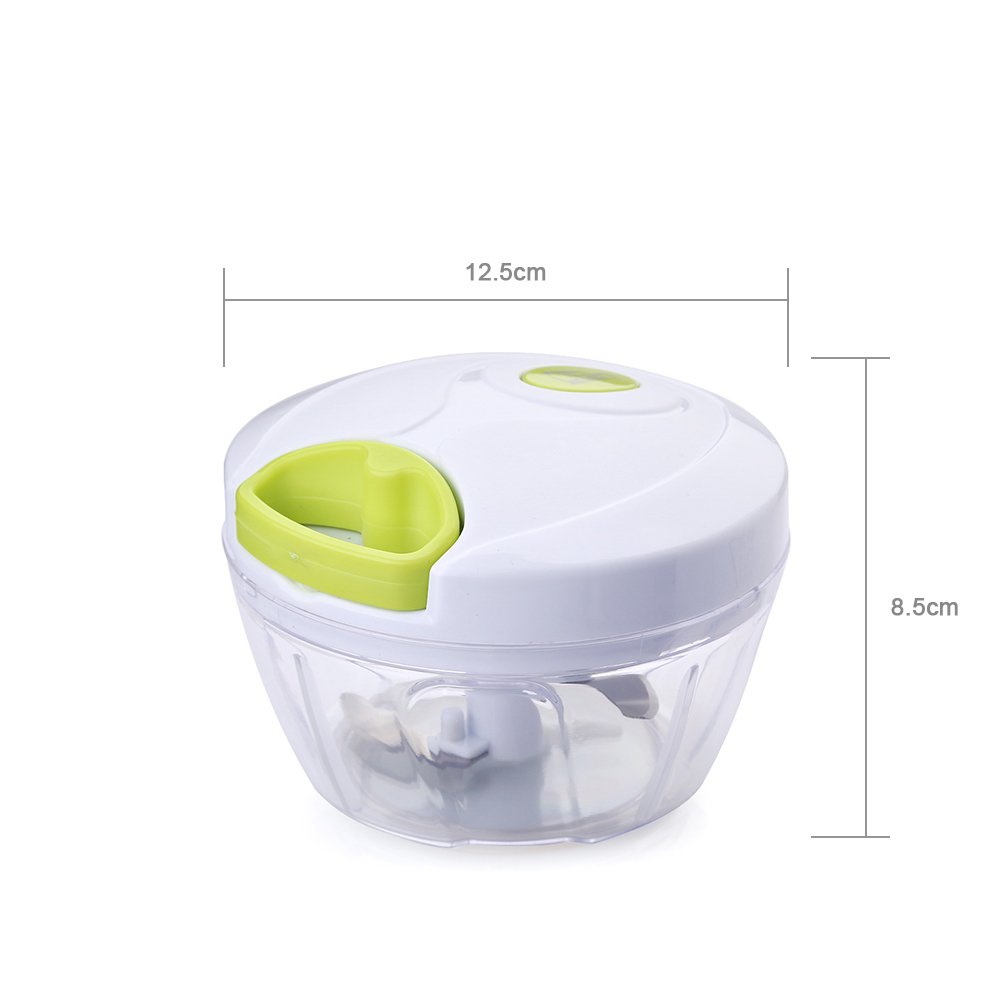 Uten Kitchen Mini Chopper Food Pull Processor with Peeler- for Vegetable, Fruit, Garlic, Herb, Onion, Pull Slicer Cutter Blender Tool