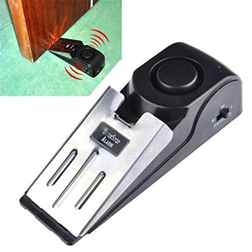 Wireless Vibration Triggered Home Wedge Shaped Stopper Alert Security System Door Stop Alarm Block Blocking System by Cyclamen9