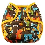 Blueberry One Size Deluxe Pocket Diapers, Dino Party by Blueberry