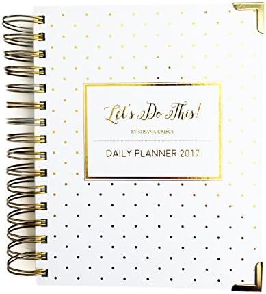 Best Daily Notebook Planner, Jan-Dec 2017 Daily Hourly Planner / Daily Weekly Planner to Increase Productivity, 6 X 8 inch, 1 Year Daily Planner and Journal