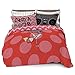 Where The Polka Dots Roam Ballerina/Brake Full/Queen Dancer Duvet Cover for Kids Bedding with 2 Pillowcases (L 90in x W 92in)
