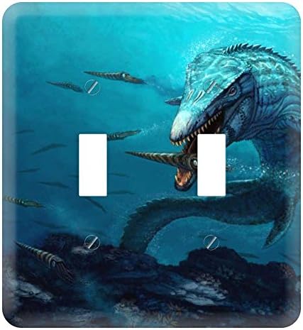 WaPlate - Mosasaur Reef - Switch Plate Double Toggle