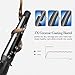 Ouiast Curling Wand 1-1.5 Inch Professional Ceramic Hair Wand Curling Iron with Cool Tip