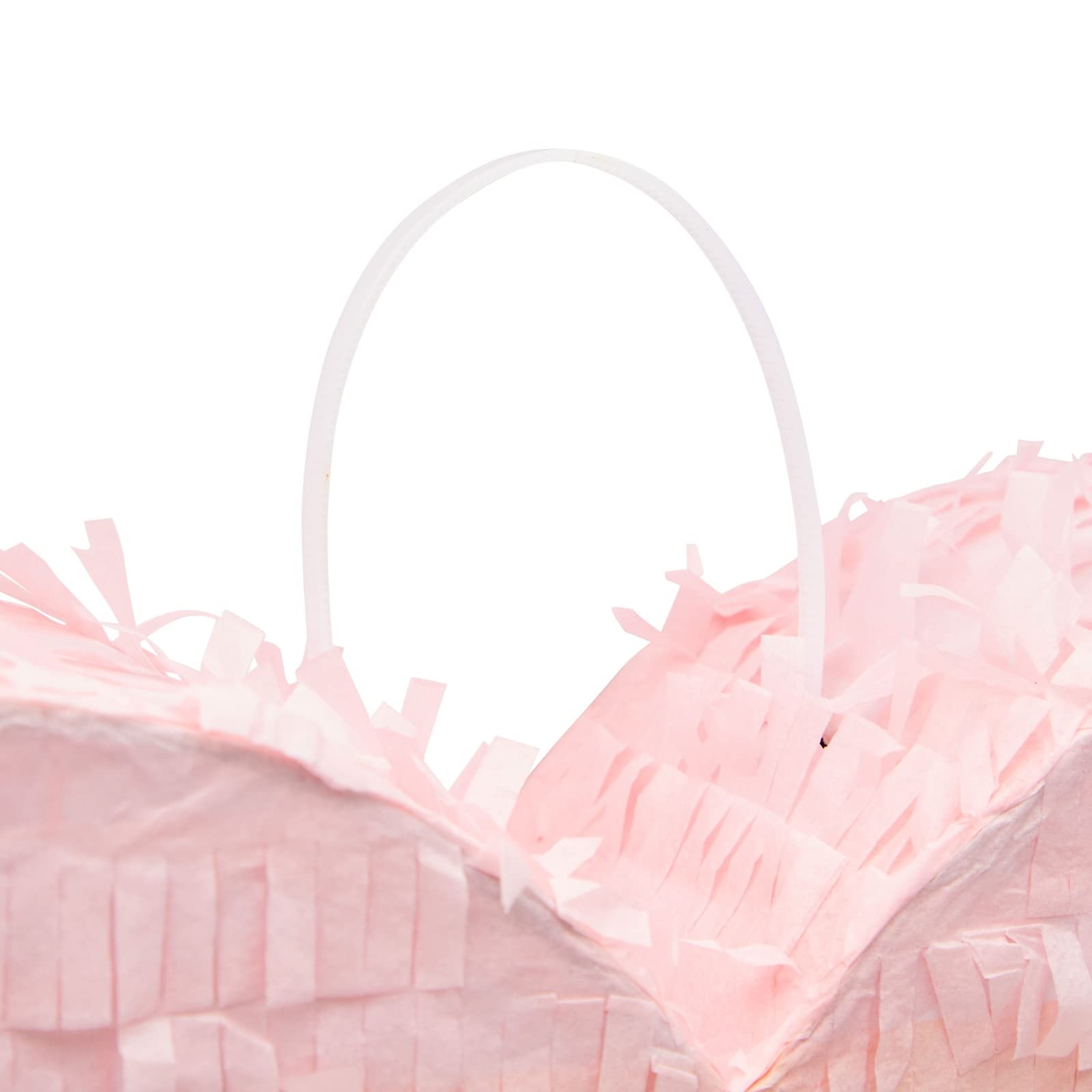 Sparkle and Bash Pink and Gold Ombre Pull String Heart Pinata - Ideal for Birthday Party Decorations & Supplies, Quinceanera, Valentine's Day (16 x 13 x 3 In Pull String Pinata, Small)