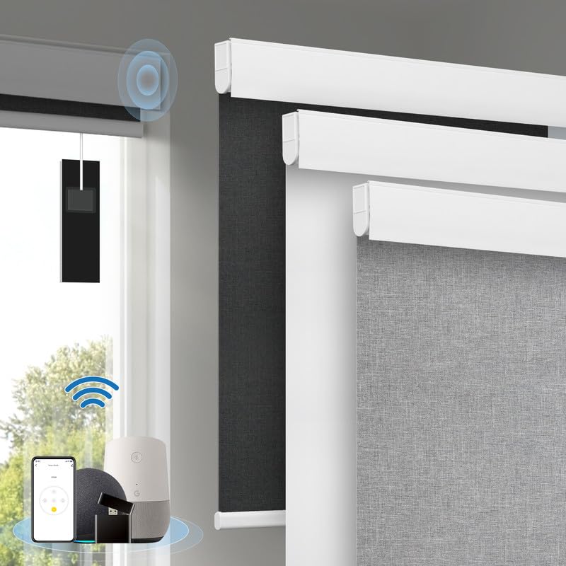 Motorized Blinds with Remote, [Free Solar