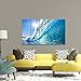 Wieco Art Sea Waves Large 5 Piece Modern Giclee Canvas Prints Seascape Artwork Ocean Beach Pictures Paintings on Canvas Wall Art Ready to Hang for Living Room Bedroom Home Office Decorations