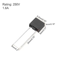 uxcell 30Pcs DIP Mounted Miniature Square Slow Blow