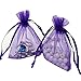 ECVILLA 100pcs 4 x 6 Organza Bags, Gift Bags Organza Drawstring Pouch Jewelry Party Wedding Favor Party Festival Gift Bags Candy Bags (Purple)