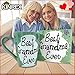 KINREX Best Grandma Ever Mug – Valentines Day Mothers Day Gifts Coffee Cup for Women, Mother, Grandmother, Parent, Gift for Christmas, Birthday, Turquoise, 12 oz. Novelty Tea Cups