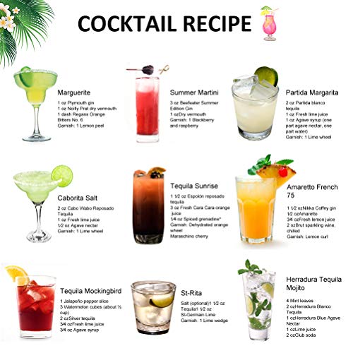 Cocktail-Shaker, 750 ml, mit Sieb, Doppelbecher, Bar-Rührlöffel, für Barkeeper, perfekt als Weihnachtsgeschenk 12-Piece… – Bild 6