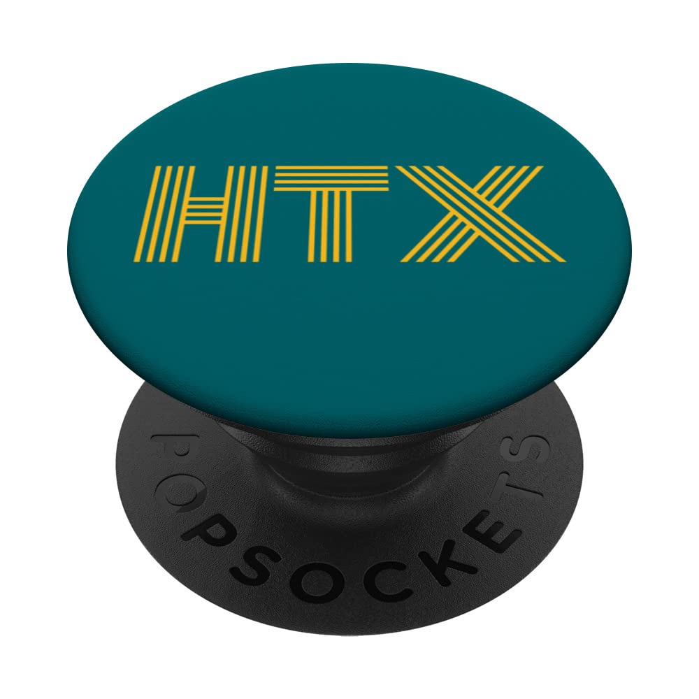 HTX / Houston TX Retro Linear Design PopSockets Swappable PopGrip