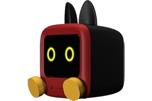 Soleil Mili-TV Bitcoin/Stock Tracker, Digital Clock with Weather, Temperature, and Time Display, Rechargeable(3000mAh) Bluetooth Speaker, Creative Desk Gift for Girlfriend/Boyfriend. (Black&Red)