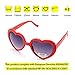 Onnea 10 Pack Wholesale Heart Shaped Neon Color Sunglasses for Party Supplies,100% UV Protection (10-Pack Mix)