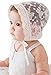 Bigface Up Baby Girls Eyelet Lace Breathable Bonnet Sun Protection Hat Christening Bonnet(Bowknot)