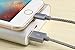 OPSO Apple MFi Certified Nylon Braided Lightning to USB Cable Charging Cord for iPhone 7 6s 6 Plus SE 5s 5c 5,iPad Pro Air 2,iPad mini 4 3 2,iPod touch / nano - (0.15M/0.5ft) - Gray